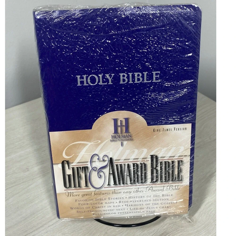 Holman KJV Gift and Award Bible Blue Imitation Leather Red Letter New Sealed